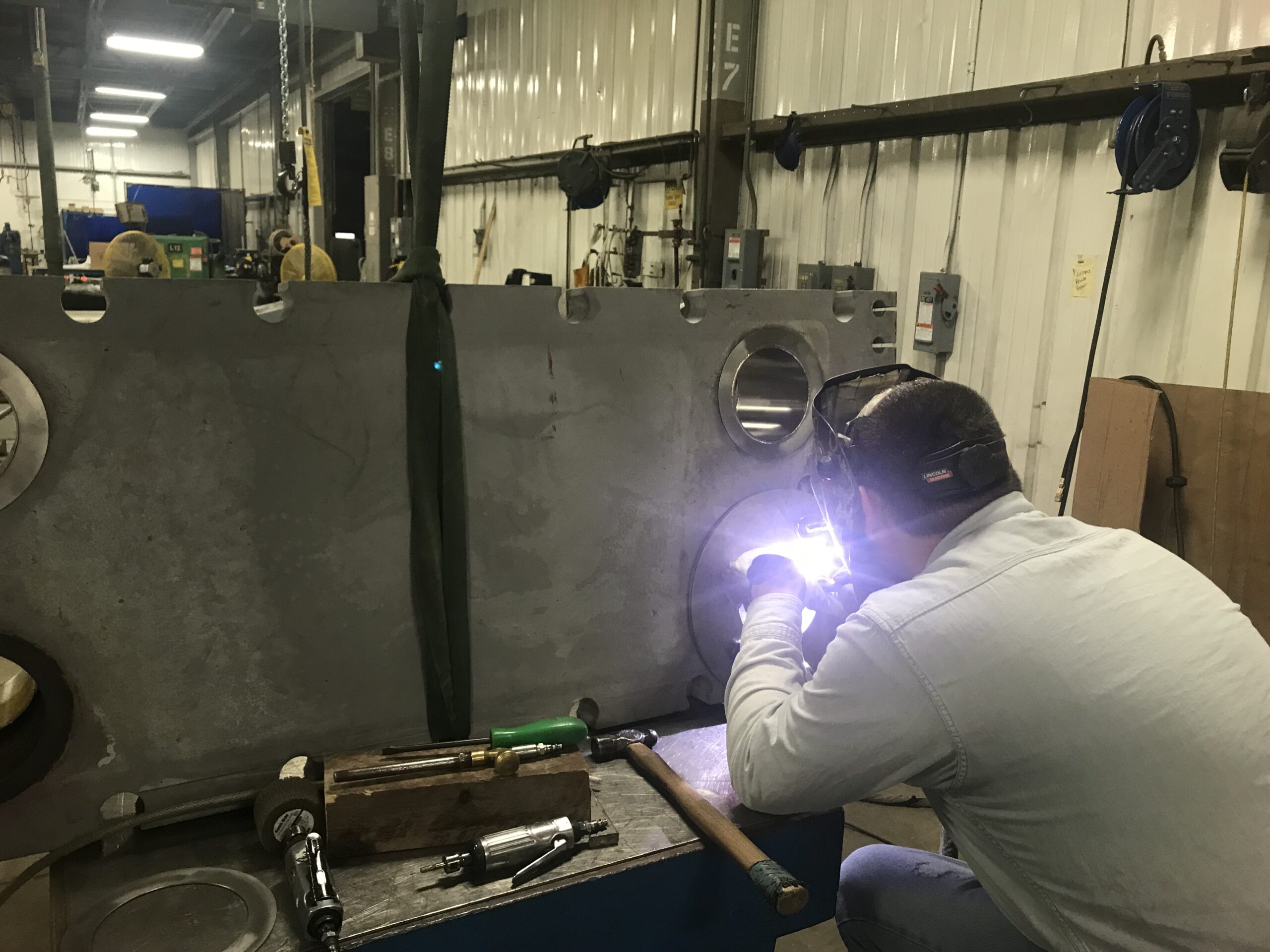 Welding on ports